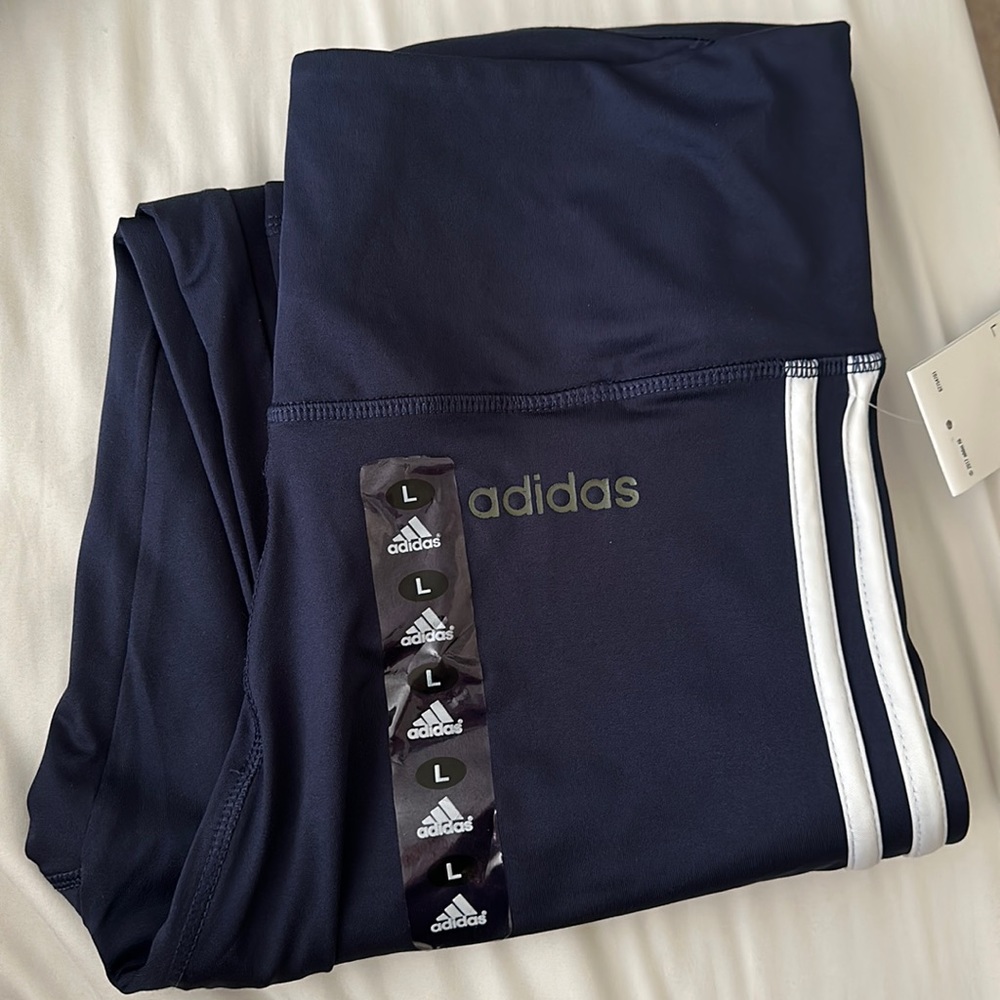 NEW with tags Adidas Leggings/Tights, Navy Large